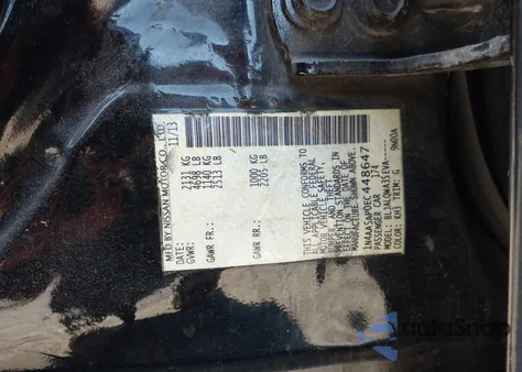 2014 Nissan Maxima 3.5 S из США, поврежденный, VIN 1N4AA5AP0EC448647